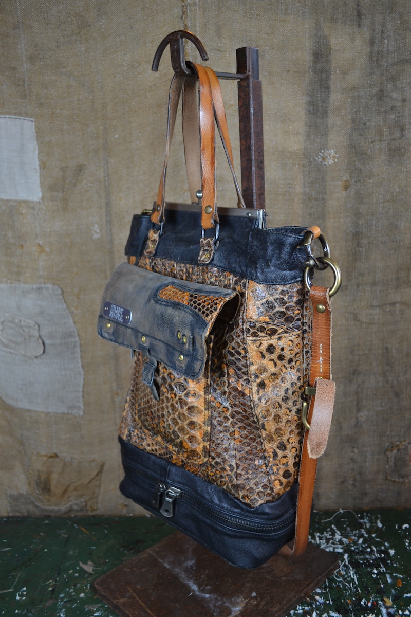 Borsa con sales chiusura serpente
